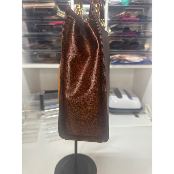 Women's Etro Tote Bag Medium Brown - Picture 6 of 16